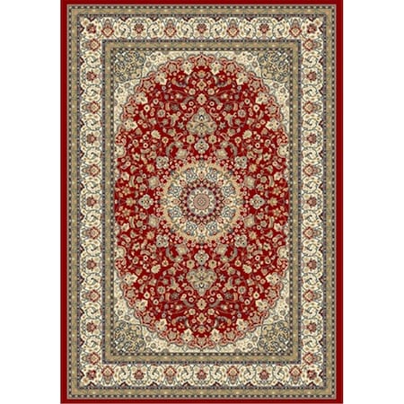 Ancient Garden 2 Ft. 2 In. X 7 Ft. 7 In. 57119-1414 Rug - Red/Ivory